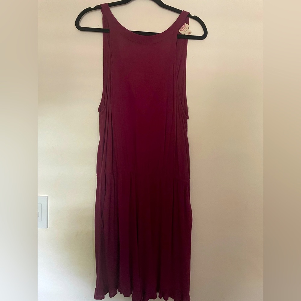 Super cute wine red romper